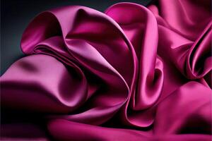 génératif ai illustration de doux magenta, rose en tissu photo