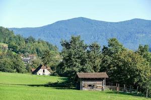 paysage de montagne enneigé photo