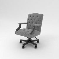 Bureau chaise 3d rendu réaliste meubles côté vue photo