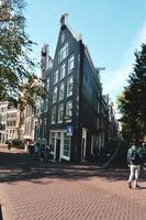 Amsterdam, Pays-Bas 2015- maisons à pignons photo
