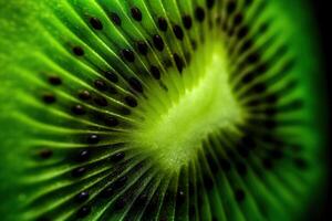 génératif ai, macro Frais kiwi texturé Contexte photo