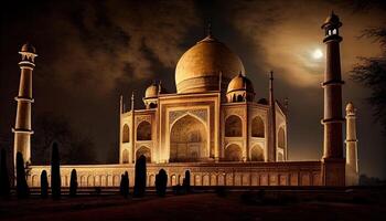 taj mahal dans Agra pays génératif ai photo