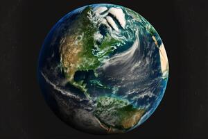 enregistrer Terre, Terre globe, planète, environnement journée vert Terre ai génératif photoai génératif photo