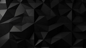 noir polygonal abstrait Contexte. triangulaire 3d texture. photo