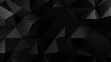 noir polygonal abstrait Contexte. triangulaire 3d texture. photo