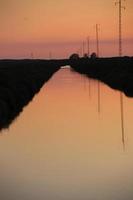 magnifique paysages de le coucher du soleil et lever du soleil avec vif couleurs de la nature dans ses le plus pur forme photo