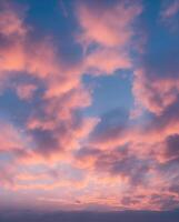 une moment de sérénité, le tranquille beauté de coucher de soleil, ciel remplacement - génératif ai La technologie photo