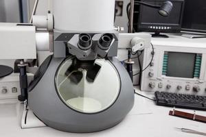 électron microscope dans une scientifique laboratoire utilisé pour diagnostic et recherche. photo