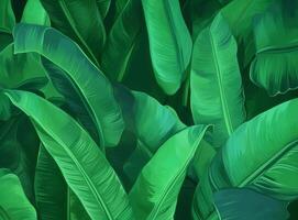 tropical paume feuilles Contexte. illustration ai génératif photo