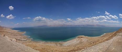 panoramique vue sur mort mer, Israël photo