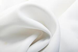 majestueux blanc soie textile Contexte photo