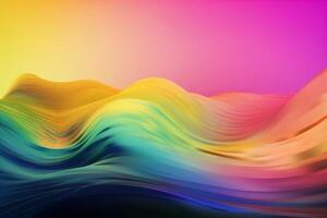 ai généré abstrait coloré ondulé texture photo