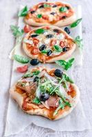 délicieux mini pizzas photo