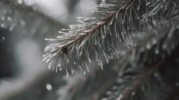 sapin branche. illustration ai génératif photo