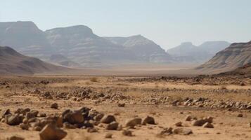 Montagne désert scène paysage génératif ai photo