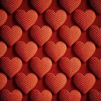 Valentin cœurs modèle rouge. génératif ai photo