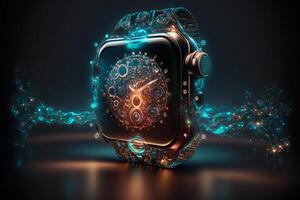 artificiel intelligence intelligent montre. génératif ai photo