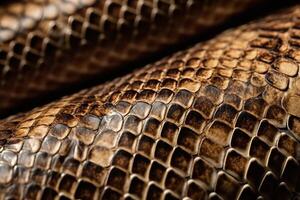 serpent cuir animal peau texture Contexte illustration avec génératif ai photo