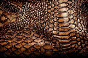 serpent cuir animal peau texture Contexte illustration avec génératif ai photo