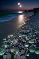 photographier de cette est une magnifique plage. génératif ai photo