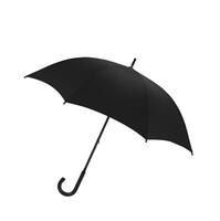 noir ancien parapluie isolé sur blanc photo
