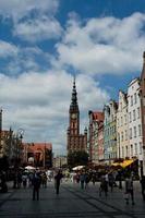 paysage de historique immeuble Maisons de le ville de gdansk dans Pologne photo