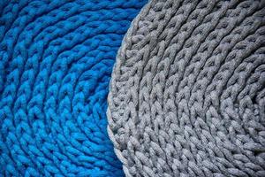 gris Fait main cordon de coton nappes sur crochet crochet photo