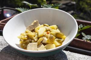 bol de tofu et de légumes photo