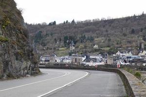 Rhin vallée route avec vue à obwesel photo