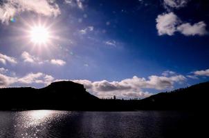 vue panoramique sur le lac photo