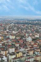 haute angle vue de résidences bâtiments dans Istanbul ville photo