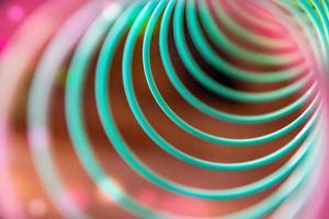 coloré spirale dans sélectif concentrer photo