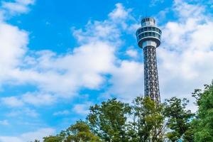 Vue de la tour marine dans la ville de Yokohama, Japon photo