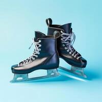 la glace patins. illustration ai génératif photo