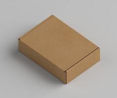 boîte en carton marron copie espace