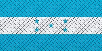 3d drapeau de Honduras sur une métal photo