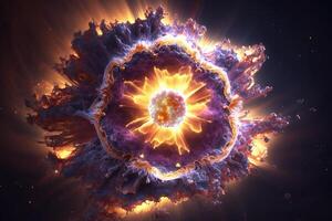 supernova dans le Profond espace, ai généré photo
