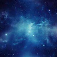 nuit ciel avec étoiles et nébuleuse comme arrière-plan, bleu galaxie Contexte photo