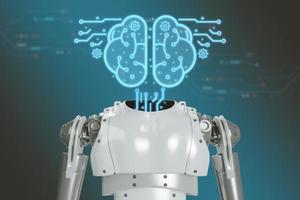 artificiel intelligence cerveau ai moderne La technologie concept apprentissage et développement de le La technologie de le avenir, ai, des robots développé de moderne technologie. photo