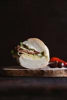 tranché sous-marin sandwich photo