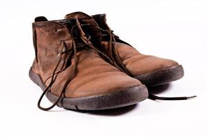 vieux homme des chaussures photo