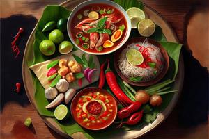 thaïlandais Kaeng som nourriture photo