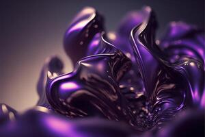 bouquet de brillant violet des vases séance sur Haut de une tableau. génératif ai. photo