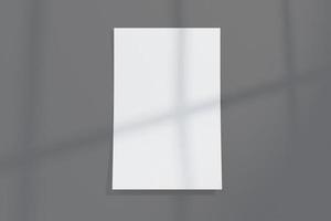 maquette de une prospectus avec fenêtre ombre recouvrir photo