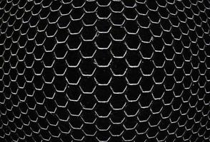 texture hexagonale de fer noir photo