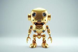 marrant d'or robot. produire ai photo