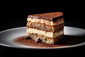 tiramisu gâteau. produire ai photo