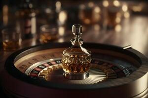 roulette dans casino. neural réseau ai généré photo