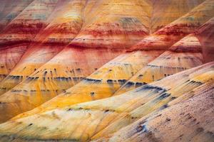 Détail des collines peintes John Day lits fossiles monument national de l'Oregon