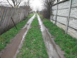 le pluie rempli le rue avec wate photo